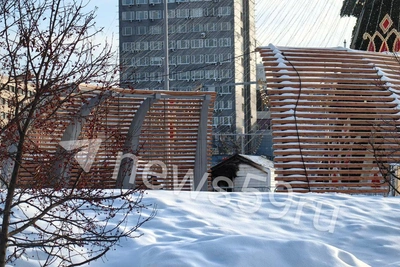 Ледовый городок в Перми закрыли из-за пожара в ларьке