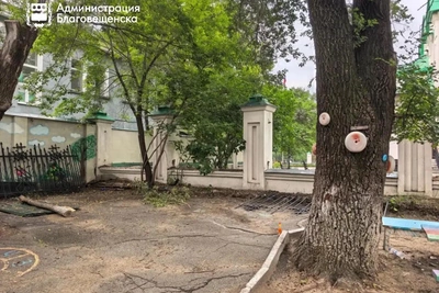 Территорию детского сада №19 в Благовещенске начали модернизировать