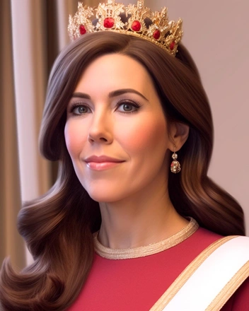 Королева Дании Мэри — портрет, сгенерированный нейросетью