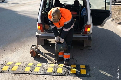 В Череповце за неделю отремонтировали лежачие полицейские