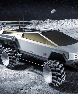 Концепт дня: луноход на базе Tesla Cybertruck