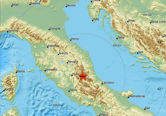 В центральной части Италии произошло сильное землетрясение