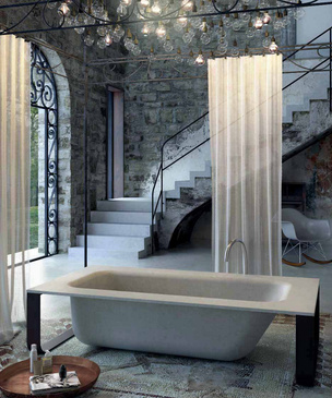 50 оттенков серого: модный бетон в интерьере ванной