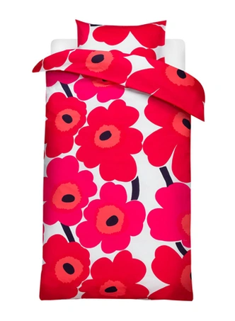 Marimekko, постельное белье, дизайн, Unikko