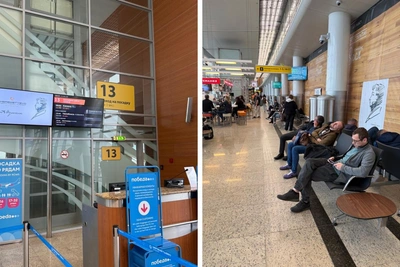 Пассажиры застряли в Шереметьево из-за закрытия аэропорта Казани