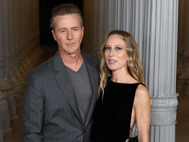 Эдвард Нортон с супругой Шоной Робертсон