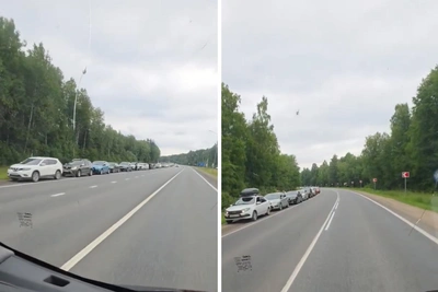 Ярославец снял жуткую очередь на заправку в Вологодской области