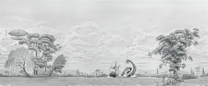 Справа Обои Adventure in the sea из коллекции 2014 года.