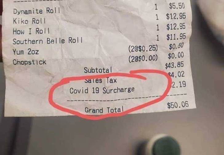 В США ресторан ввел наценку за COVID-19 и спровоцировал травлю в соцсетях