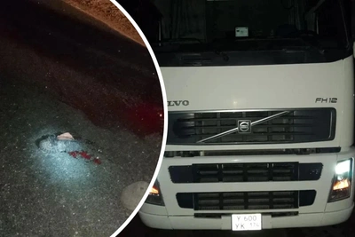 Фура под Тюменью сбила пешехода, погибший опознан позже