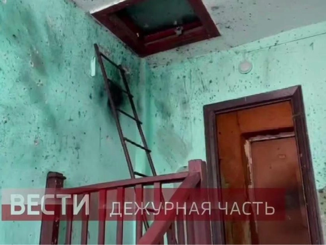 Место, где взорвалась граната | Источник: Вести. Дежурная часть / T.me