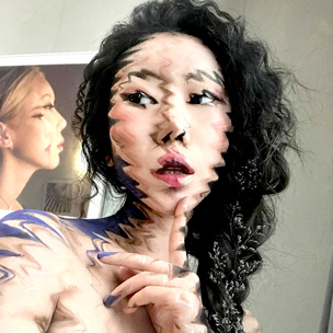 Инстаграм (запрещенная в России экстремистская организация) дня: Кореянка, которая творит искусство на своем лице