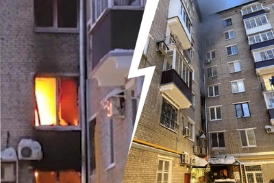 В центре Москвы люди заблокированы при пожаре в жилом доме