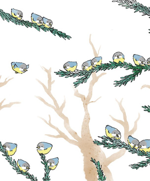 Трудный тест на зрение и внимательность: сможешь сосчитать птиц на рисунке?