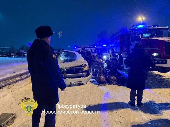 «Тойота» была с омскими номерами | Источник: прокуратура Новосибирской области