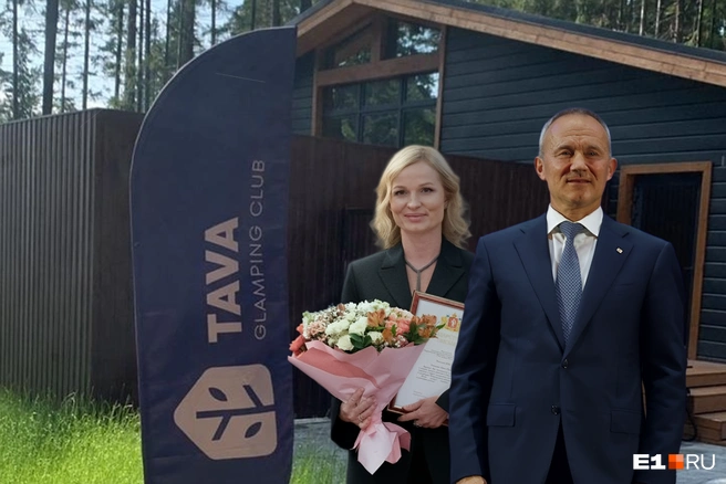 Глэмпинг Tava на берегу озера Таватуй мог стать причиной вопросов к бизнесу Ирины Чемезовой | Источник: Ирина Чемезова / T.me; Владислав Лоншаков / E1.RU