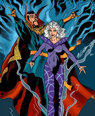 Doctor Strange & Clea by Michael Golden