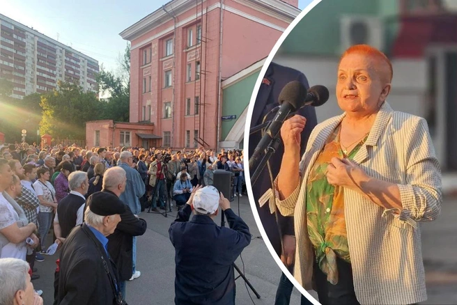 «Планам — быть, что бы ни решили чиновники». Сотни жителей Таганского района Москвы вышли на протест против сноса музейных Рогожских гаражей | Источник: Илья Свиридов, Сергей Митрохин