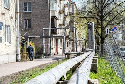 В Невском районе начали замену 70-летних труб теплосети
