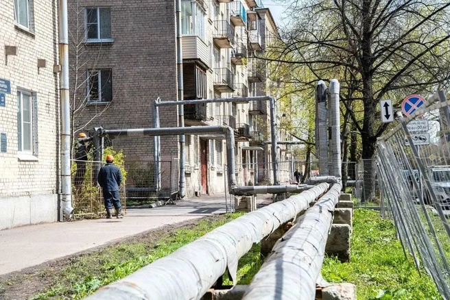 Теплосети на проспекте Елизарова прослужили уже около 70 лет | Источник: АО «ТЭК СПб»