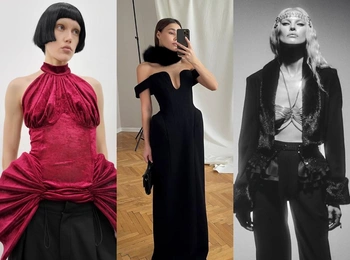 От мехового ворота до «поломанной» юбки: 30 акцентных вещей от российских брендов для новогоднего образа