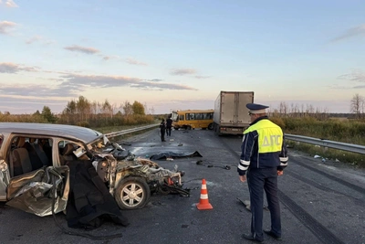 Три человека погибли в ДТП с автобусом под Каменском-Уральским