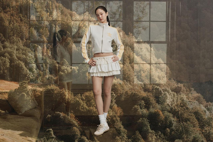 Jennie из BLACKPINK демонстрирует новинку — adidas Originals x CLOT Gazelle