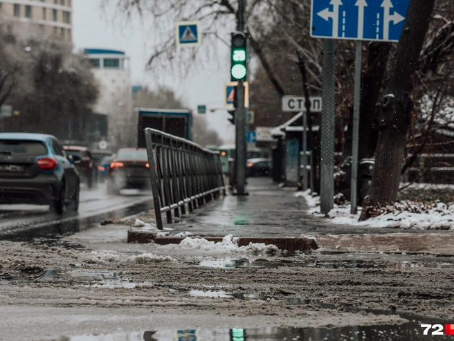 Осадки в виде снега продлятся до вечера 27 ноября. | Источник: Ирина Шарова / 72.RU