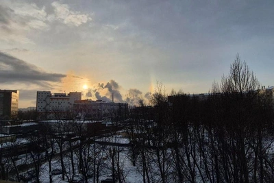 Solar halo appears in Moscow and surrounding region