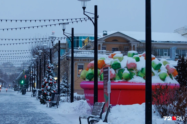 Огромная чаша с салатом оливье&nbsp;— одним из традиционных домашних блюд на новогоднем столе | Источник: Ирина Шарова / 72.RU
