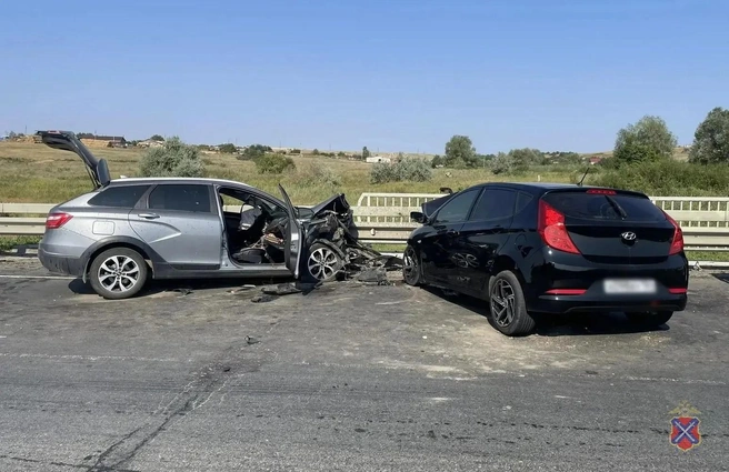 Авария произошла утром 8 августа | Источник: ГУ МВД России по Волгоградской области