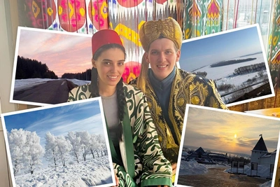 Блогеры-молодожены пешком дошли до Тюменской области