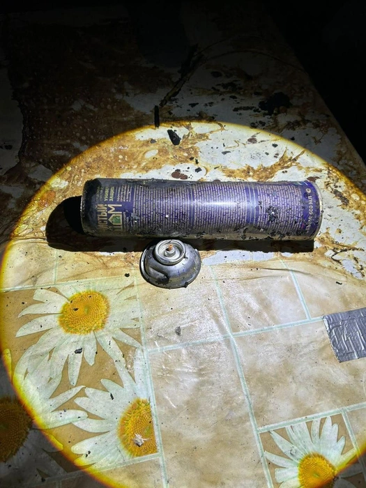 Взорвавшийся баллончик | Источник: СК по Красноярскому краю и Хакасии