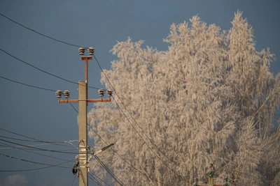 В Архангельской области восстанавливают электричество после снегопада