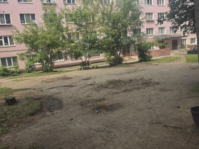 На месте площадки теперь пустырь, детский смех смолк | Источник: читательница 76.RU
