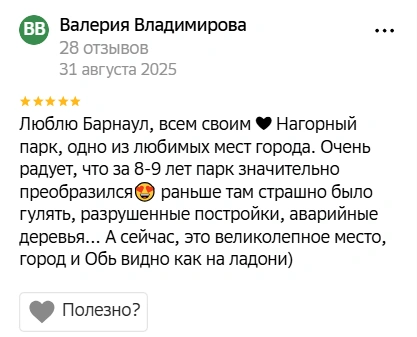 Жители города помнят, каким парк был ранее | Источник: 2ГИС