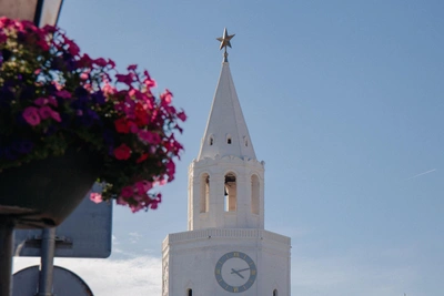 Ветер сорвал стрелку со Спасской башни Казанского Кремля