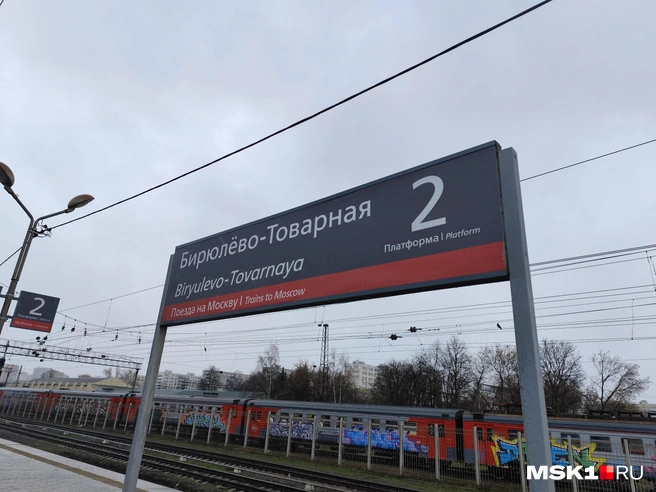 Платформа Бирюлево-Товарная — одна из двух в Бирюлево, на южной окраине Москвы | Источник: Игорь Мещанев / MSK1.RU