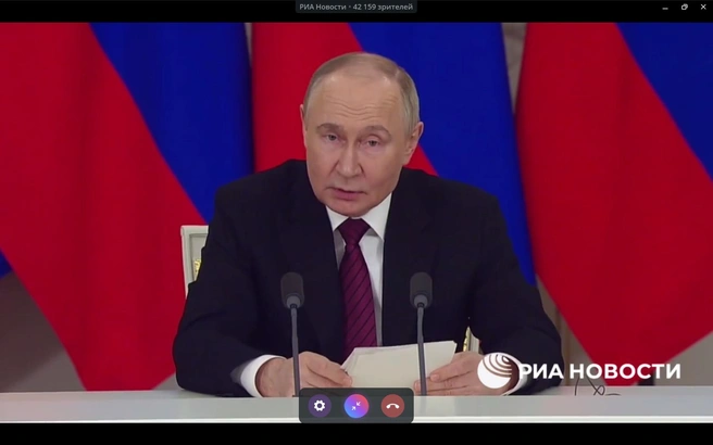 Ультиматум отвергнут. Что пишут мировые СМИ о предложении Путина начать прямые переговоры в Стамбуле | Источник: кадр из трансляции РИА Новости