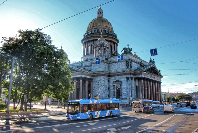 Троллейбус, который любит Петербург. Тест ко дню рождения «безрельсового трамвая» | Источник: Фото: Олег Соловьев, СПб ГУП «Горэлектротранс»