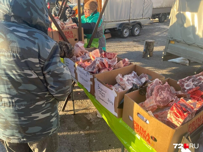 Здесь продают телятину  | Источник: Радик Енчу / 72.RU
