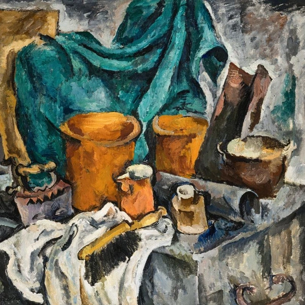 Сундук и глиняная посуда (Героический натюрморт), 1919 | Источник: пресс-служба ГРМ