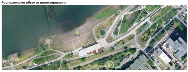 Место озеленения отметили красной прерывистой линией | Источник: zakupki.gov.ru