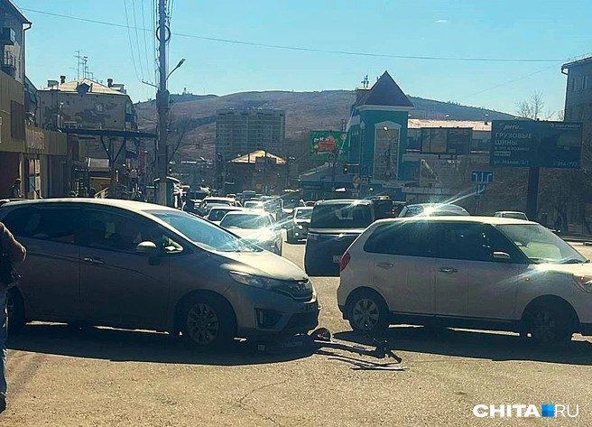 Самокатчика возили в больницу | Источник: очевидец