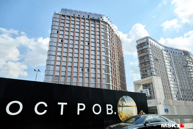 Вид на будущий ЖК «Остров» у «Терехово» | Источник: Дмитрий Толстошеев / MSK1.RU