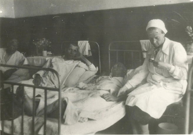 Фото военного времени, сделанное в госпитале | Источник: Hospitals.permgaspi.ru