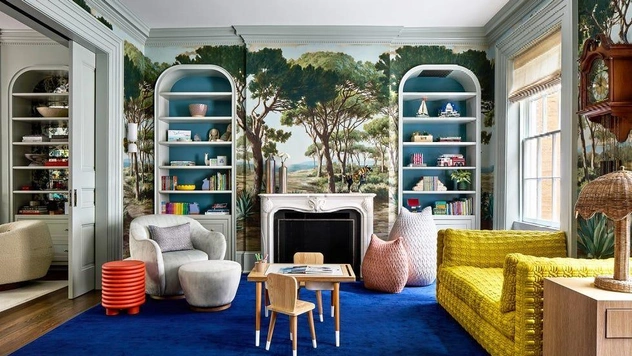 Винтаж и цветы: посмотрим красочный дом в Вашингтоне