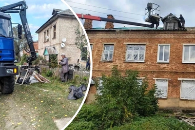 В Кубринске восстанавливают дома после взрыва петард
