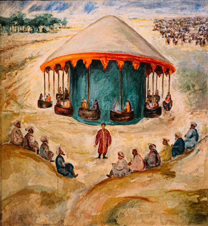 Ольга Соколова. «Карусель под Самаркандом». 1935.  | Источник: Музей «Новый Иерусалим»