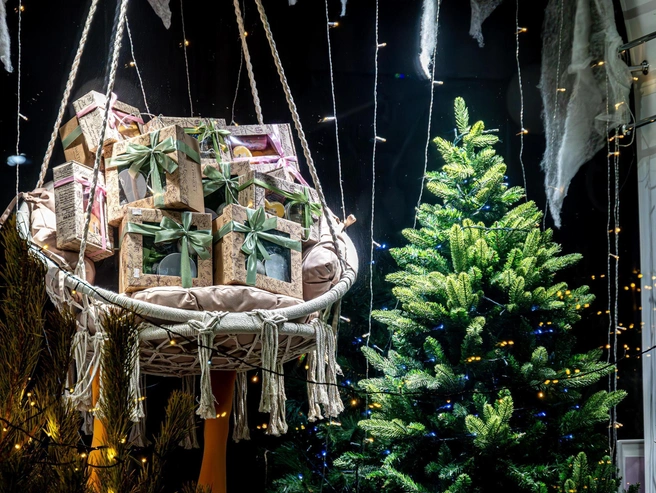 Три составляющих уютного зимнего декора: снег, огни и праздничные узоры | Источник: Олег Фёдоров / CHITA.RU